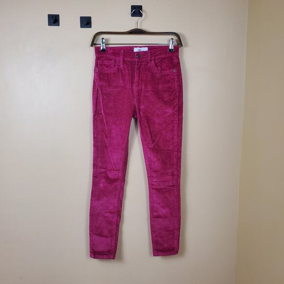 Current/elliott The Stiletto High-rise Corduroy Skinny Jeans Size 26 - Picture 1 of 10